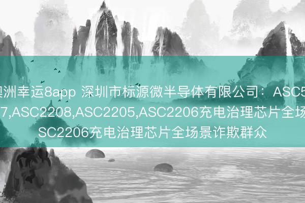 澳洲幸运8app 深圳市标源微半导体有限公司:ASC5080,ASC2207,ASC2208,ASC2205,ASC2206充电治理芯片全场景诈欺群众