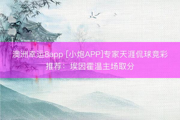 澳洲幸运8app [小炮APP]专家天涯侃球竞彩推荐：埃因霍温主场取分
