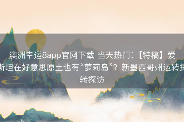 澳洲幸运8app官网下载 当天热门∶【特稿】爱泼斯坦在好意思原土也有“萝莉岛”?新墨西哥州运转探访